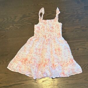 Janie and Jack Pink Patterned Kids Dress